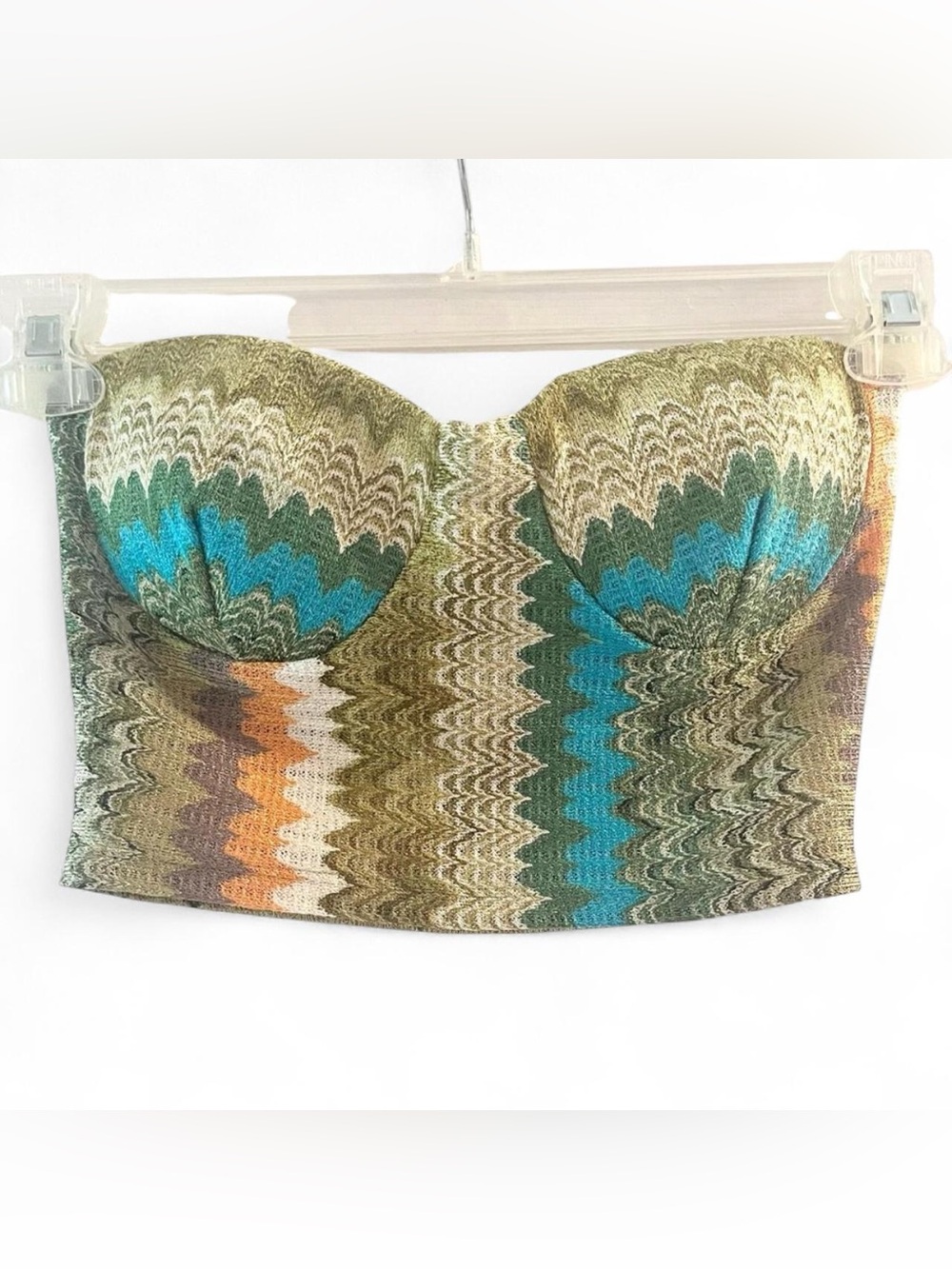 Multi colored tube top